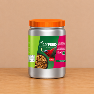 میل ورم خشک پرندگان تاپ فید Dry Mealworm ۱۰ گرم