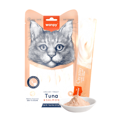 بستنی گربه ونپی طعم ماهی تن و سالمون ۱۴ گرم