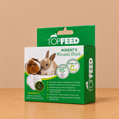 بلوک معدنی جوندگان تاپ فید همراه با یونجه Rodents Mineral Block With Alfalfa ۱۰۰ گرم